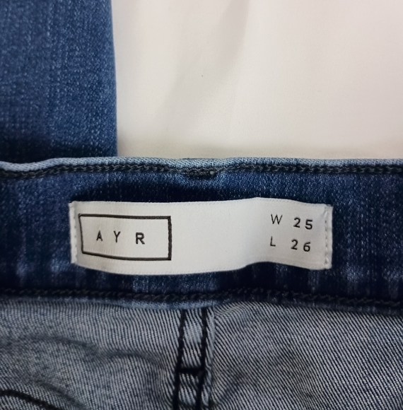 AYR THE CHILLER Classic Blue Denim Designer Jeans (#1,411) - Picture 2 of 7